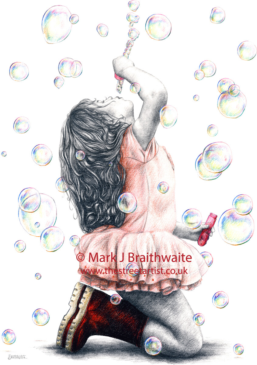 RB31, Pretty Bubbles, Loves me not, Print (size options available)