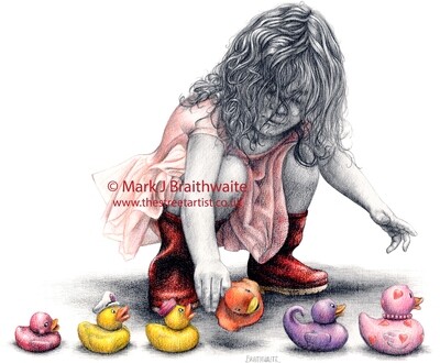 RB23, Getting her Ducks in a row, Print (size options available)