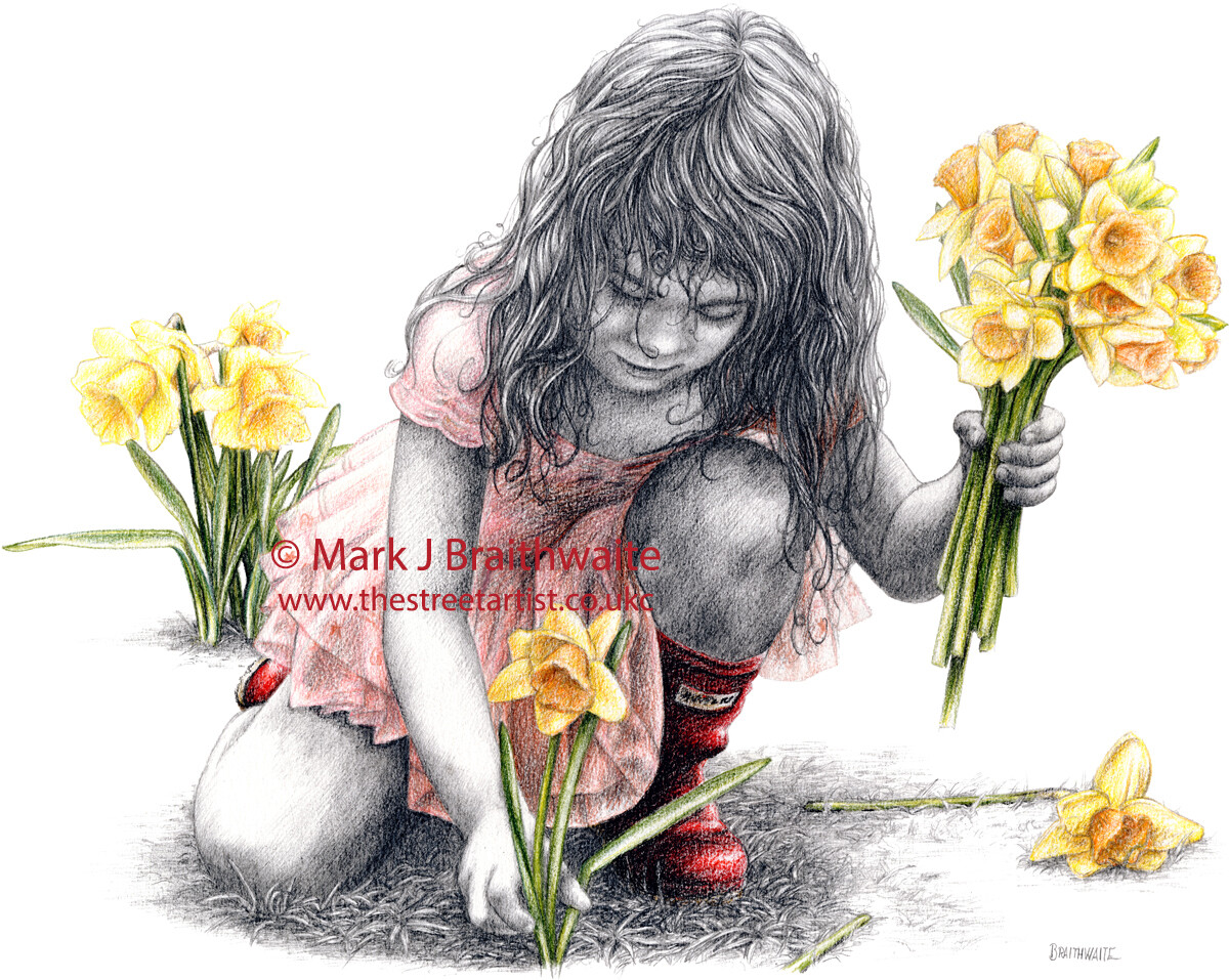 RB34, Dances with the Daffodils. Print (size options available)