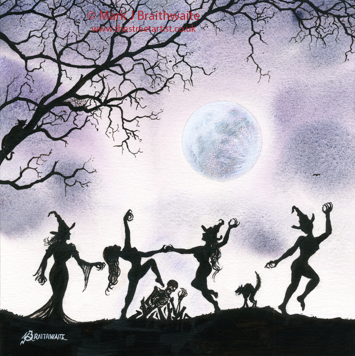 Frost Moon, Incantation. From the Shadows 5.  Print (size options)  &amp; Original AVAILABLE