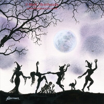 Frost Moon, Incantation. From the Shadows 5.  Print (size options)  &amp; Original AVAILABLE