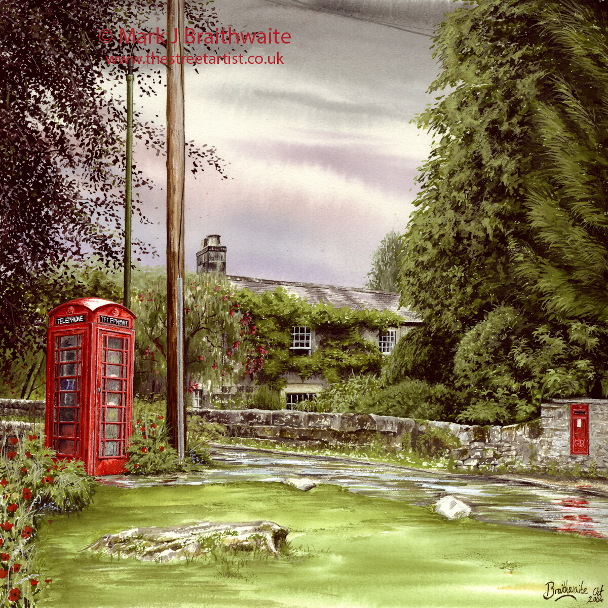 Summer Showers, Lost Connection Series.  Mounted Limited Edition Prints Available