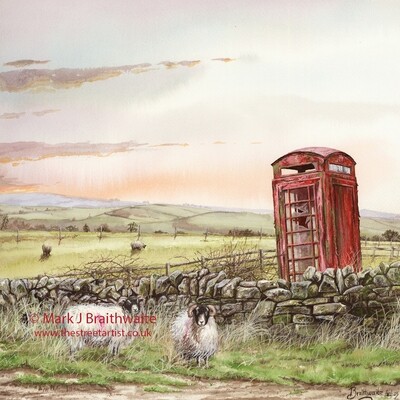Out to Pasture, Lost Connection Series.  Mounted Limited Edition Prints Available
