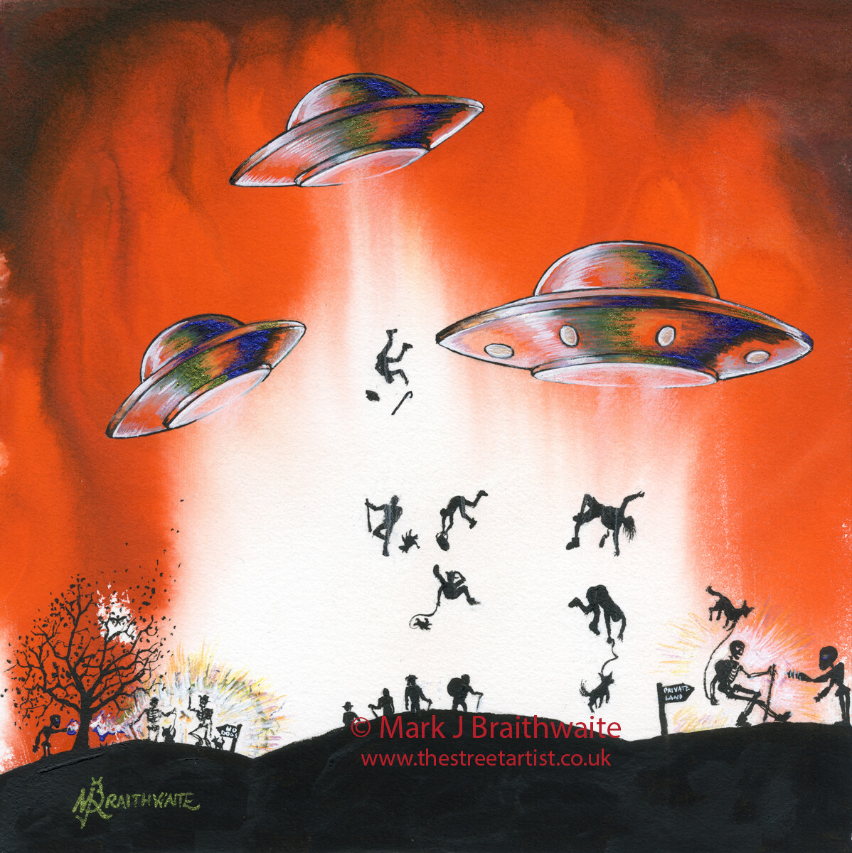 MA6: Mars Attacks! 6. Ramblergeddon, The Invasion of Yorkshire.  Print &amp; Original (size options available)