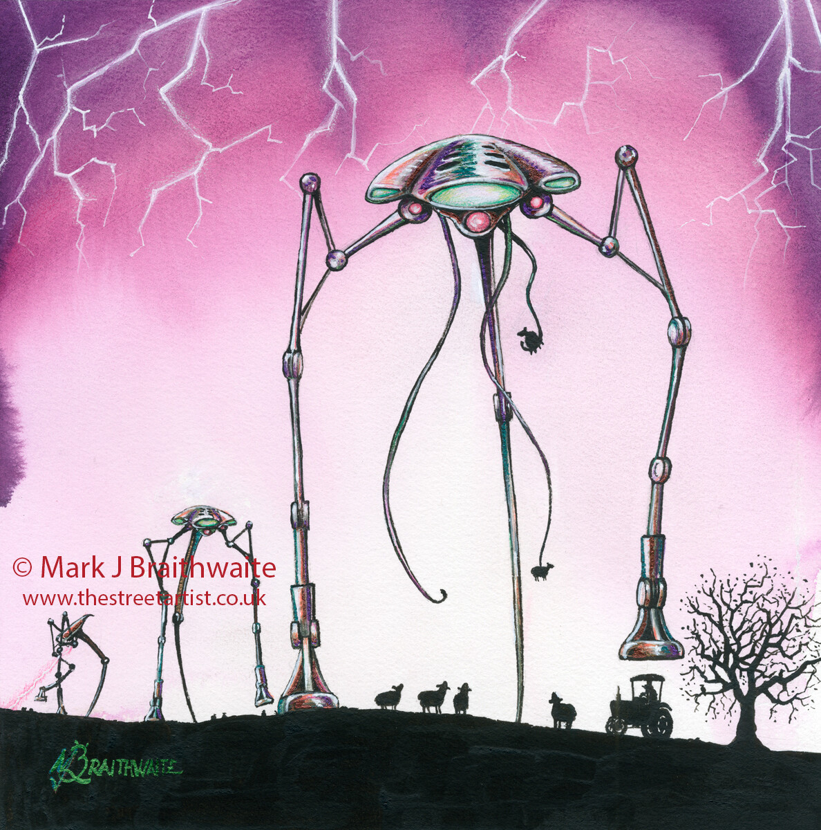 IY3: Invasion Yorkshire 3, War of the Wolds, Print &amp; Original (size options available)
