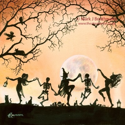 Hunters Moon, the witching hours. From the Shadows Series 2.  Print  (size options)  &amp; Original AVAILABLE