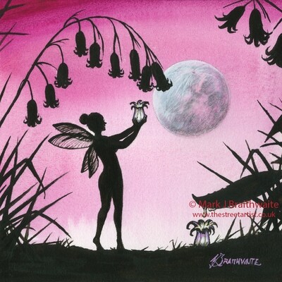 Pink Moon, The Moonlight Collector. From the Shadows 15.  Prints &amp; Original Available