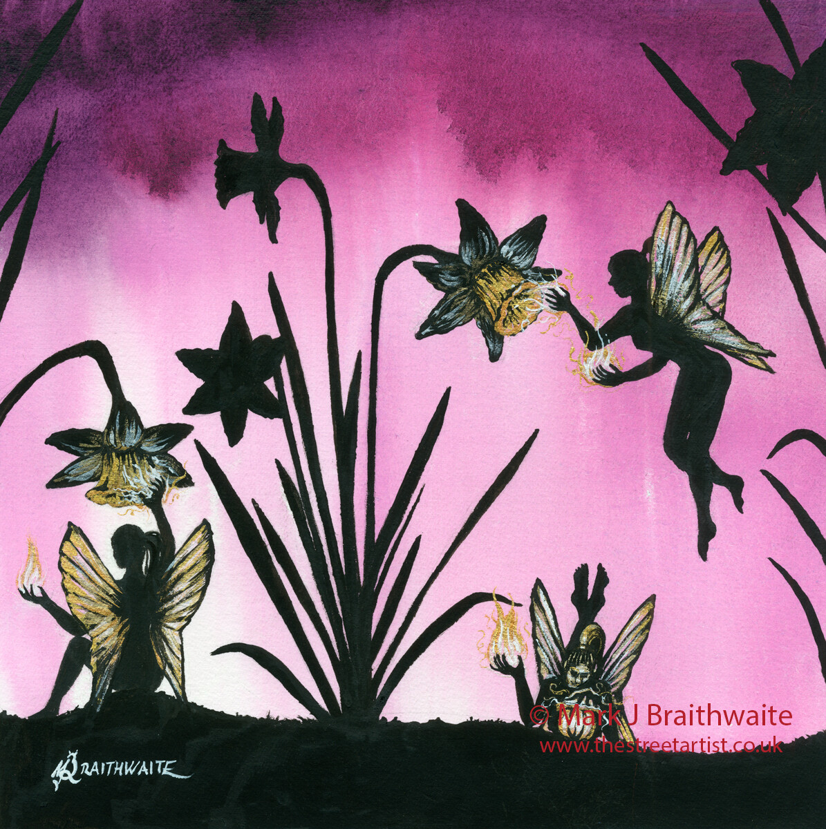 Down with the Trumpets. From the Shadows 16.  Print &amp; Original (size options available)