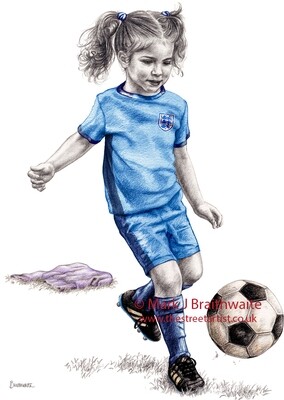 RBWC23A: England Lioness Away (World Cup 2023). Print (size options available)