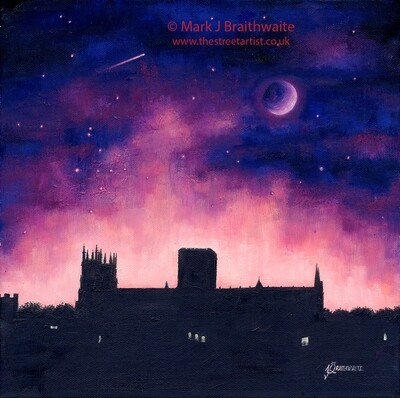CS12: Starry Night, The Minster View, York. City Shadows Series.  Print &amp; Original Available. (Print size options)