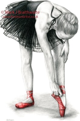 RS1: The Red Shoes Study 1. Print (size options available) &amp; ORIGINAL AVAILABLE