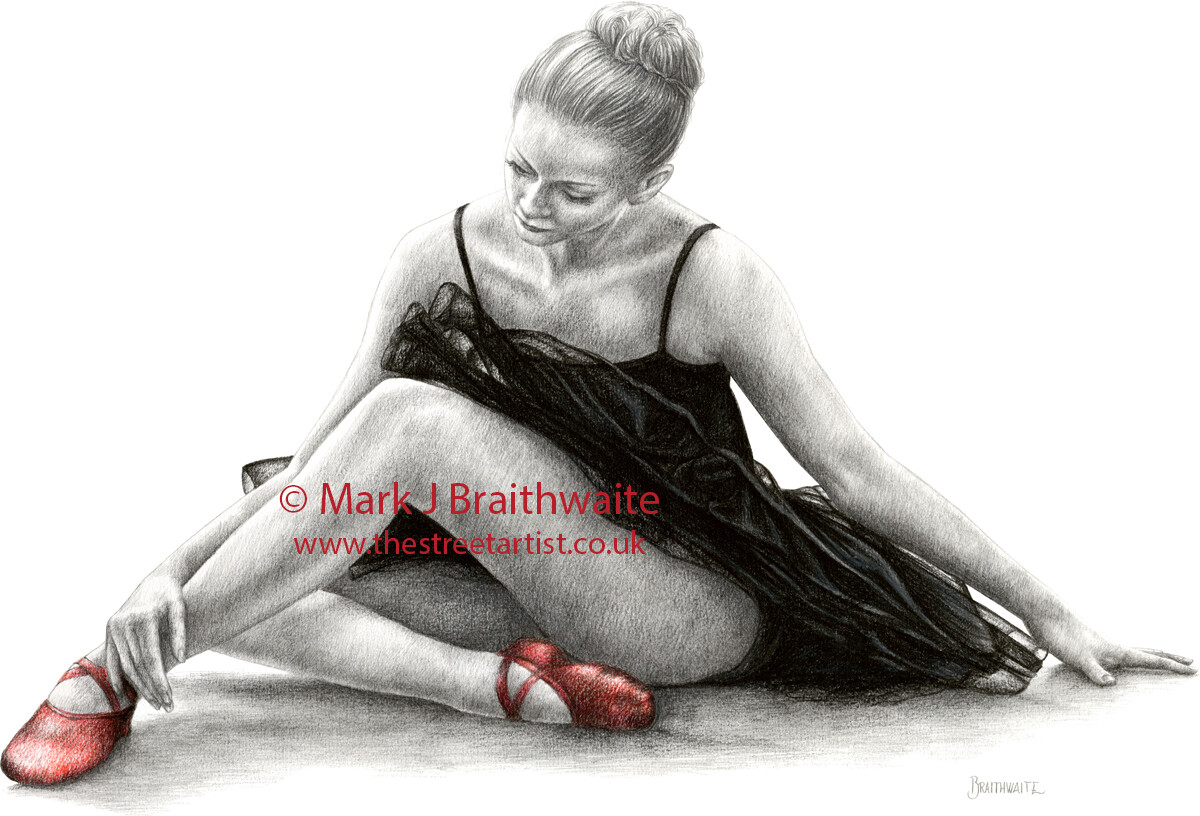 RS6: The Red Shoes Study 6. Prints AVAILABLE (size options)