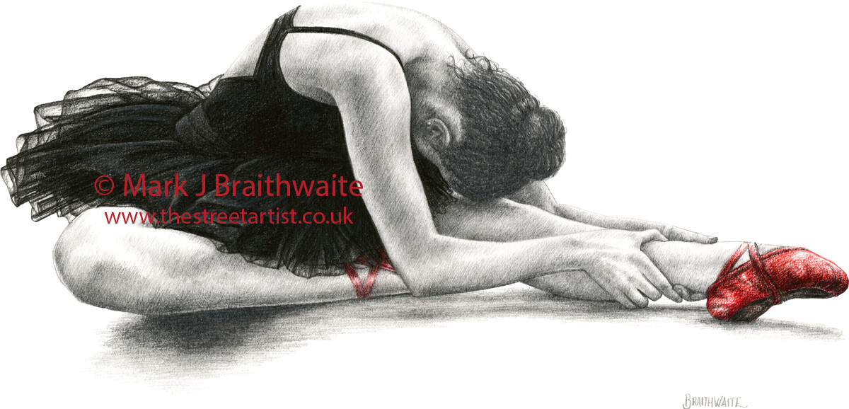 RS7: The Red Shoes Study 7. Prints (size options) &amp; ORIGINAL AVAILABLE