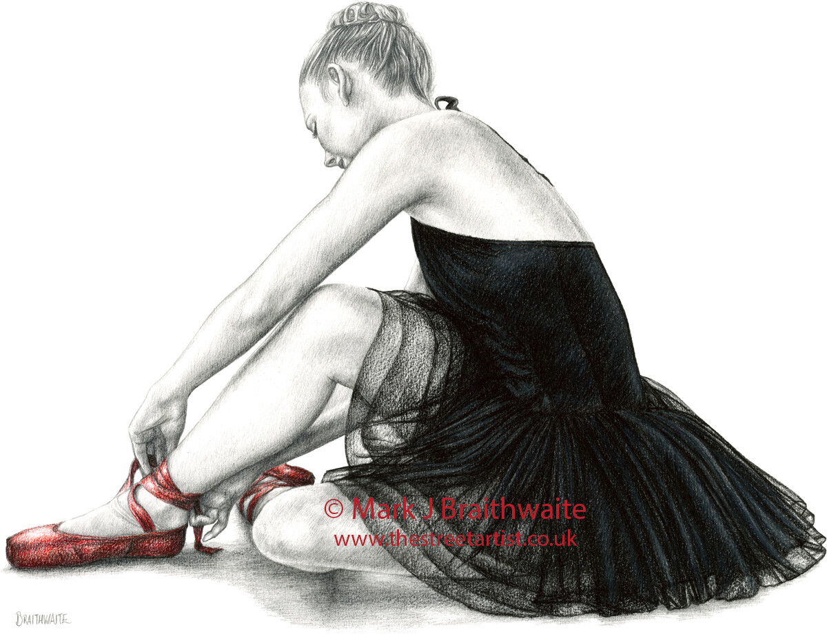 RS5: The Red Shoes Study 5. Prints (size options) &amp; ORIGINAL AVAILABLE