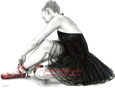 RS5: The Red Shoes Study 5. Prints (size options) &amp; ORIGINAL AVAILABLE