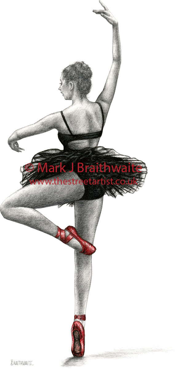RS11: The Red Shoes Study 11. Prints (size options) &amp; ORIGINAL AVAILABLE