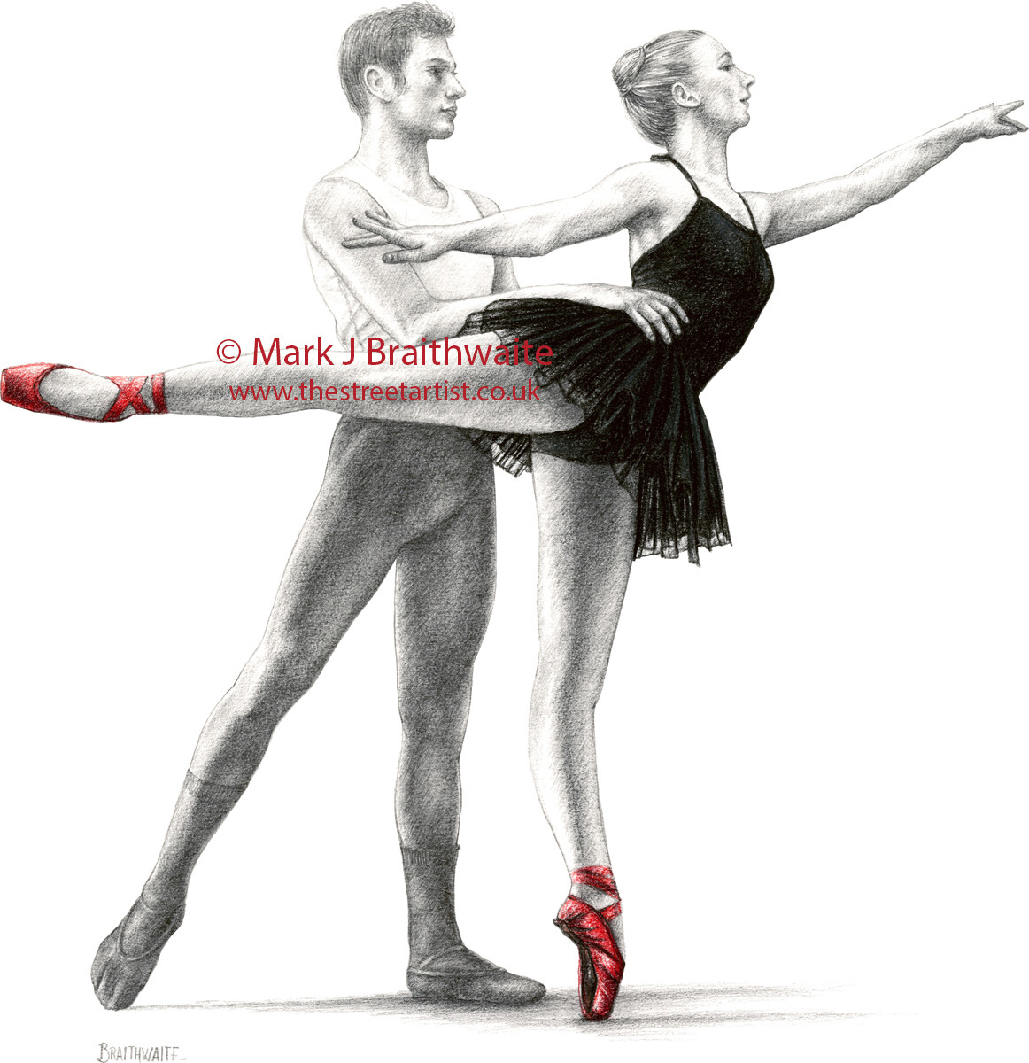 RS12: The Red Shoes Study 12. Prints (size options) &amp; ORIGINAL AVAILABLE