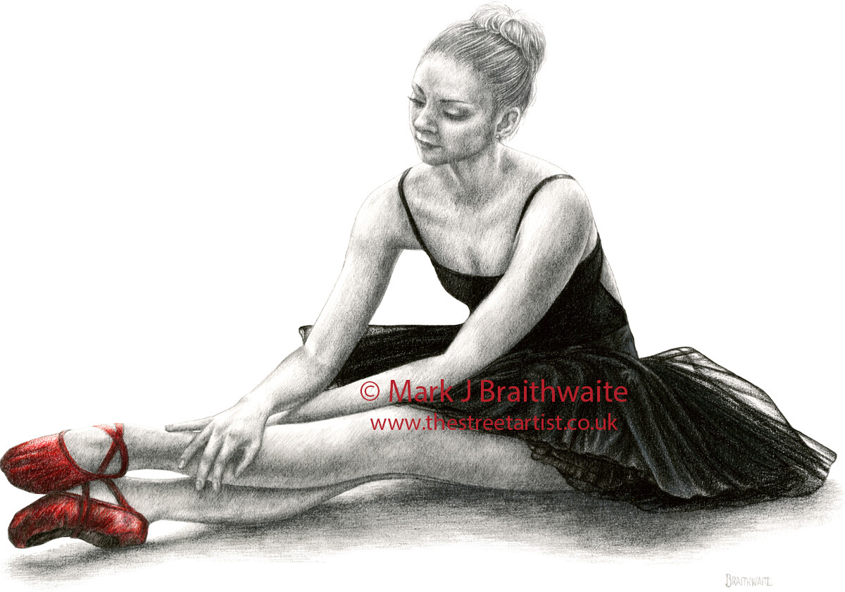 RS9: The Red Shoes Study 9. Prints (size options) &amp; ORIGINAL AVAILABLE