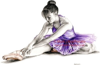 LC3: Study in Lilac 3. Prints (size options) &amp; ORIGINAL AVAILABLE
