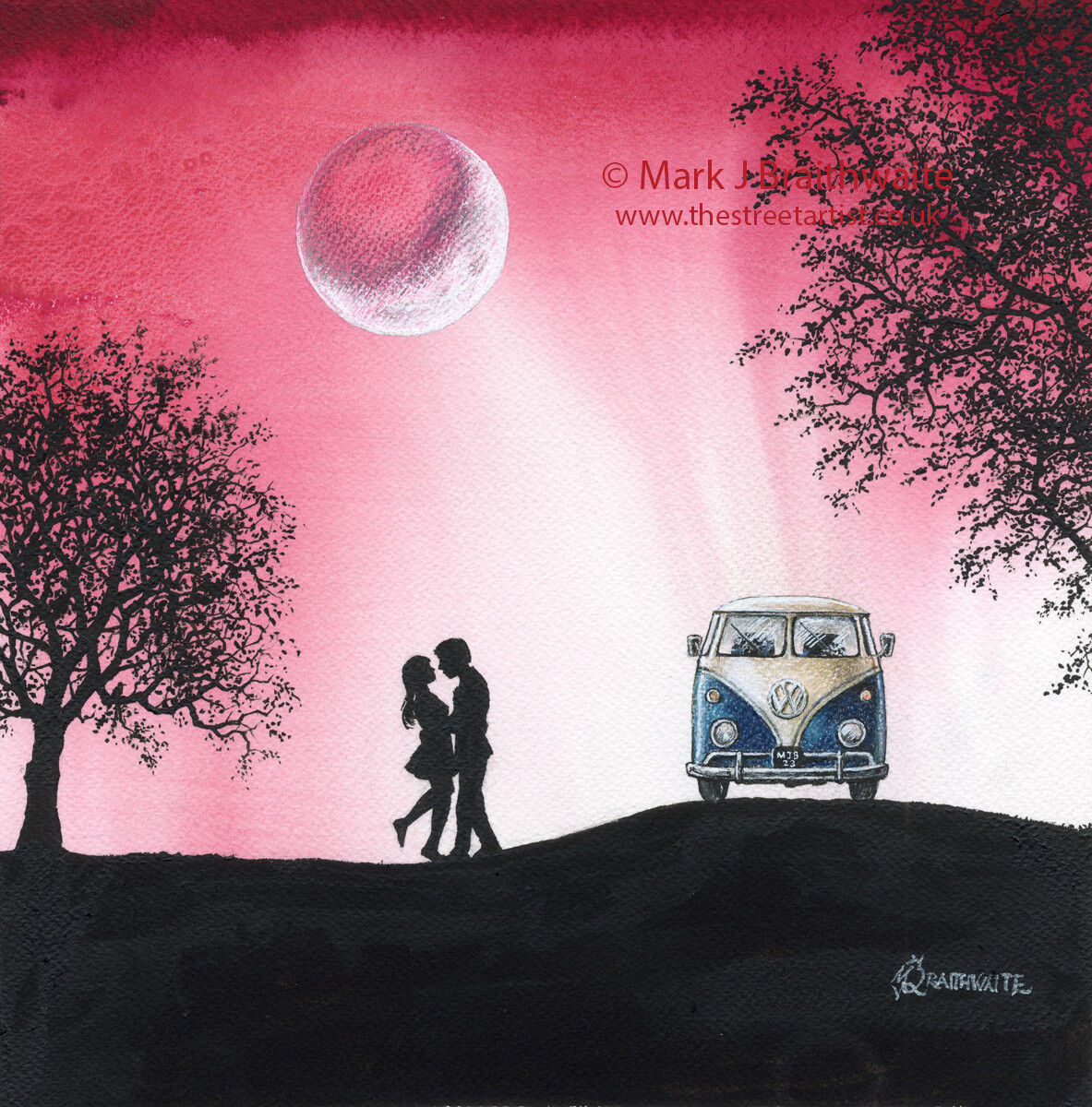 MT1: Dancing in the Moonlight. Moments in Time Series.  Print  (size options) &amp; Original AVAILABLE