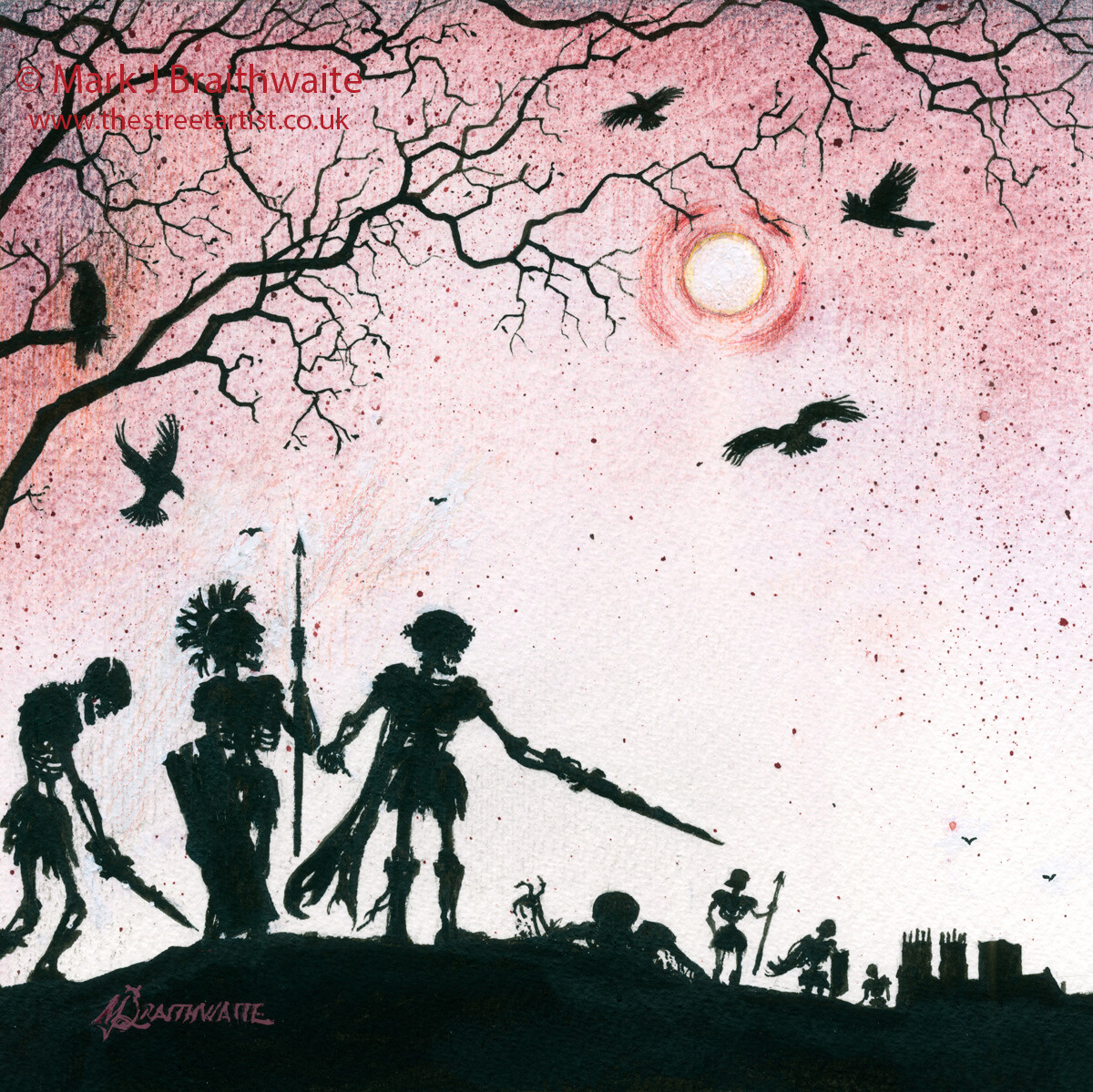 ZA7: Blood Reign, Constantine Returns. Zombie Apocalypse Series No 7.  Print (size options) &amp; ORIGINAL Available