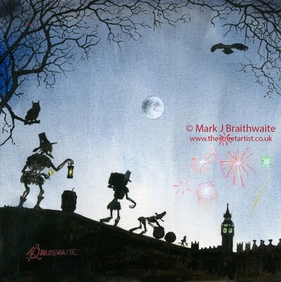 ZA5: The Revenge of Guy Fawkes . Zombie Apocalypse Series No 5.  Print (size options)Available