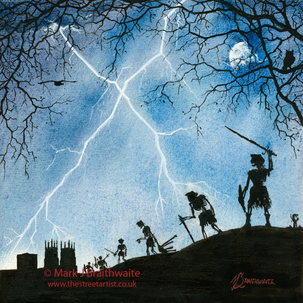 ZA4: The Revenge of William Wallace. Zombie Apocalypse Series no 4.  Print (size options)Available