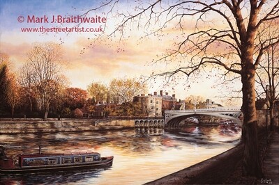 Autumn Sunlight Lendal Bridge, York Print (size options) Available
