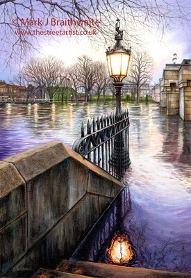 Flood Gates, Skeldergate Bridge, York Print (size options) &amp; ORIGINAL AVAILABLE