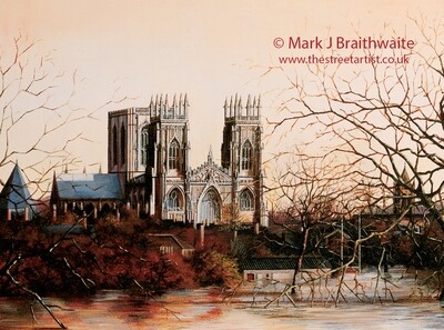 Autumn Sunset (detail), York. Print Available