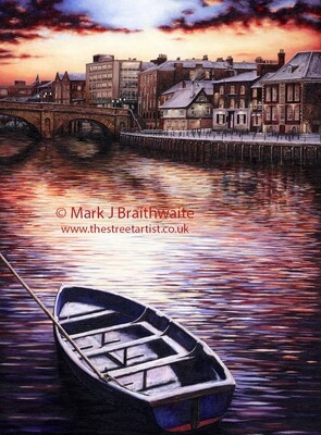 Snow Drifting, York Print (size options) Available