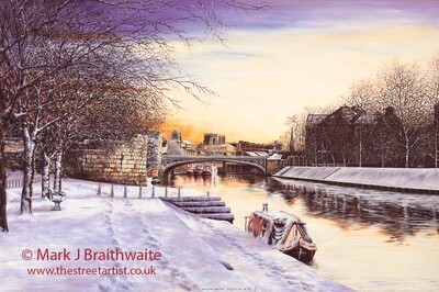 A Winters Walk, York Print (size options) Available