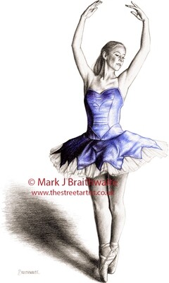 DB1: Deep Blue Study 1. Print (size options available) ORIGINAL AVAILABLE