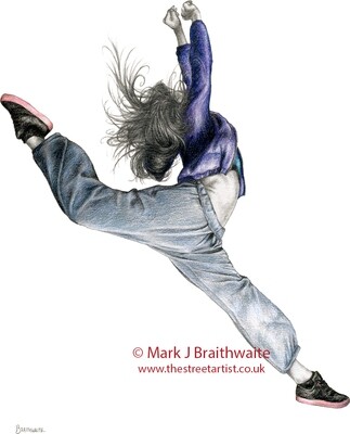 SD1: The Street Dancer Study 1. Print (size options) &amp; ORIGINAL AVAILABLE