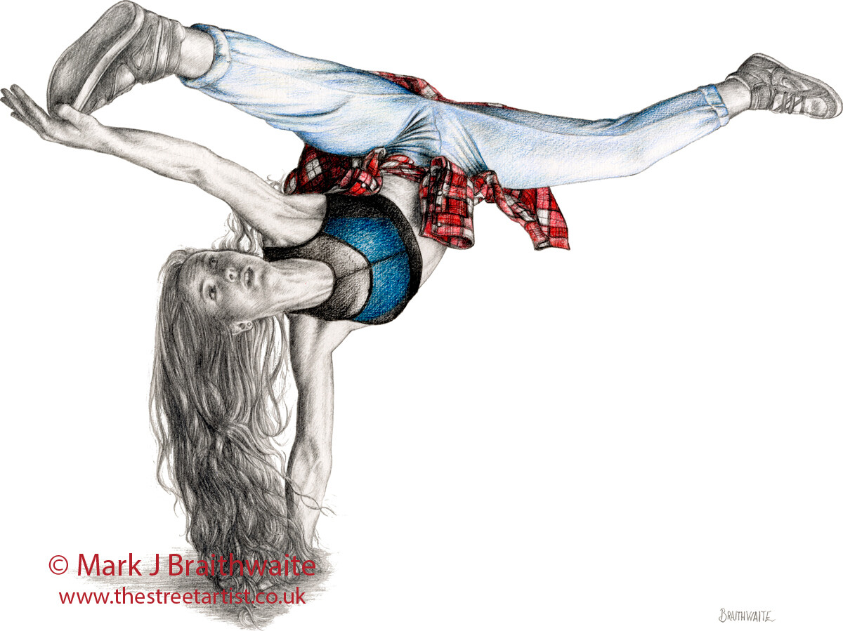DS6: Dancer in the Street Study 6. Print (size options) &amp; ORIGINAL AVAILABLE