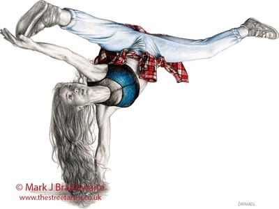 DS6: Dancer in the Street Study 6. Print (size options) &amp; ORIGINAL AVAILABLE