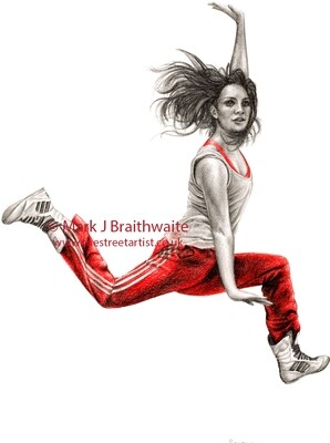 BG1: B Girl Study 1. Print (size options) &amp; ORIGINAL AVAILABLE
