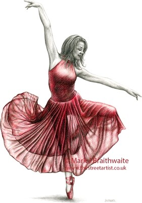 The Dancer in Red 4. Print (size options) ORIGINAL AVAILABLE