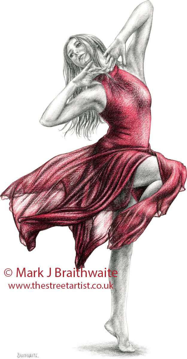 The Dancer in Red 3. Print (size options) ORIGINAL AVAILABLE