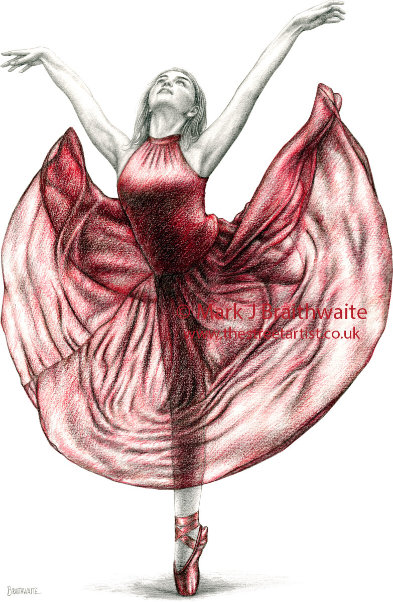 The Dancer in Red 5. Print (size options) ORIGINAL AVAILABLE
