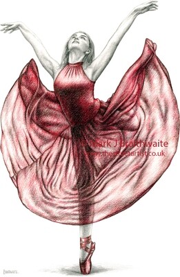 The Dancer in Red 5. Print (size options) ORIGINAL AVAILABLE
