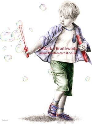 Our Kid 1, Double Bubble Trouble, Print (size options)