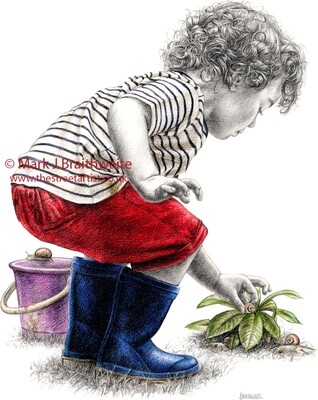 Charlies Adventures 3, Slugs and Snails. Print (size options) ORIGINAL AVAILABLE
