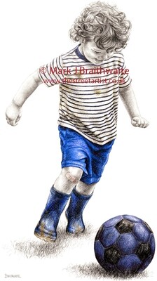 Charlies Adventures 1B, On me head son! Blues Print (size options)