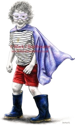 Charlies Adventures 9, Boy Wonder. Print (size options)