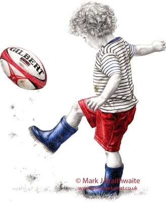 Charlies Adventures 5, Give it Some Welly. Print (size options)