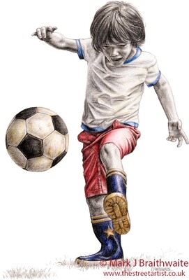 Alfies Adventures 5, He Shoots... Print (size options) ORIGINAL AVAILABLE