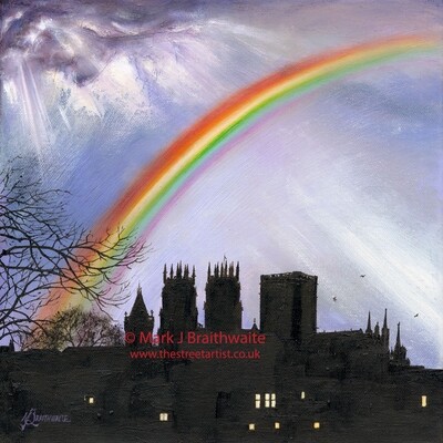 CS38: Stormy Skies, Yorkminster from the City Walls, York.  Print (size options) &amp; ORIGINAL Available