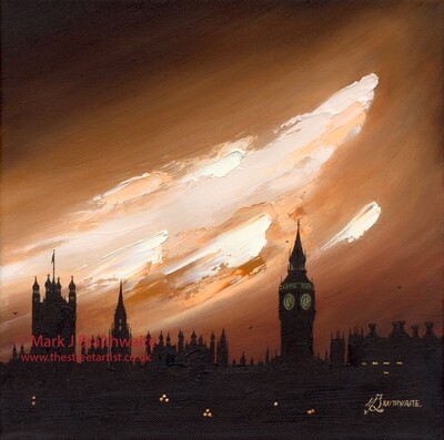 CS33: Mocha Skies, Westminster, London.  Print (size options) &amp; ORIGINAL Available