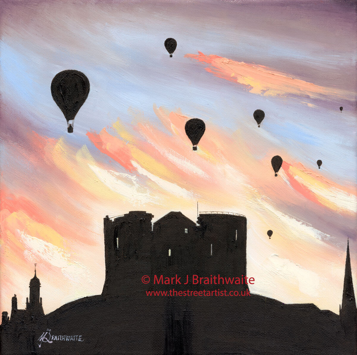 CS42: Pastel Skies, Clifford&#39;s Tower. City Shadows Series.  Print (size options) Available